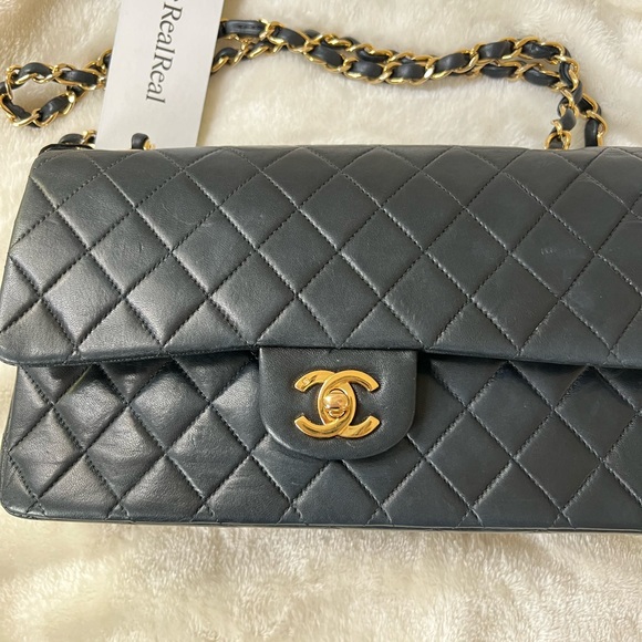 Chanel Quilted Caviar Medium Classic Double Flap Bag 24K GHW - Picture 8 of 12